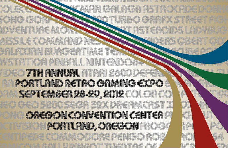 Portland Retro Gaming Expo 2012 pre-flyer front