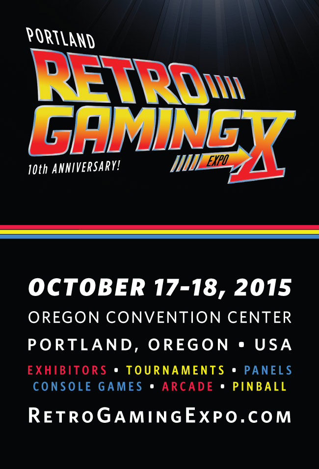 Portland Retro Gaming Expo 2015 flyer back