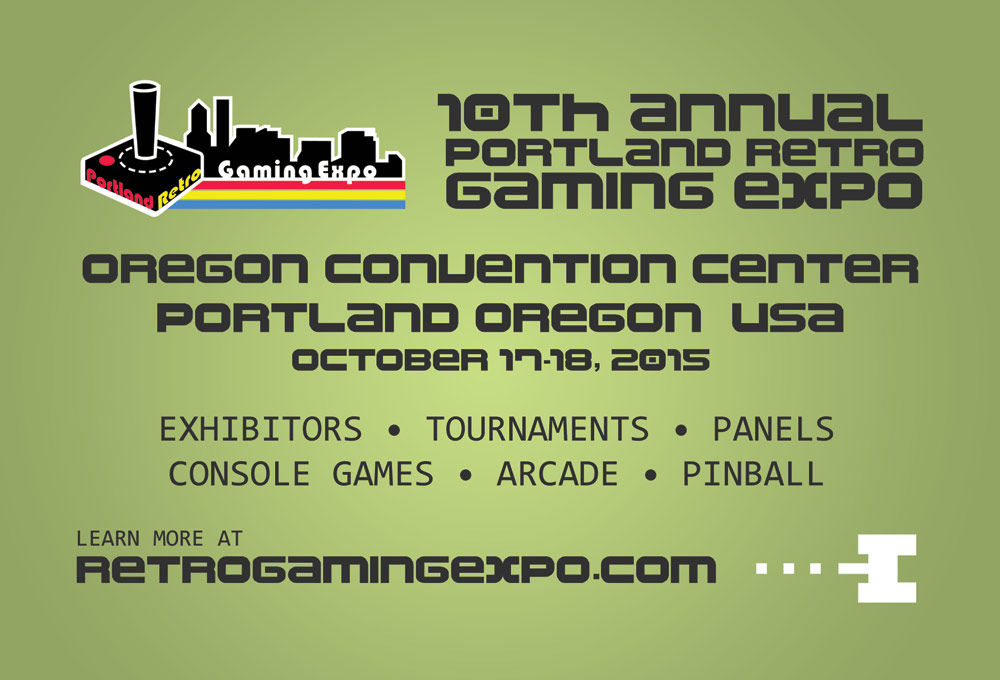 Portland Retro Gaming Expo 2015 early flyer back
