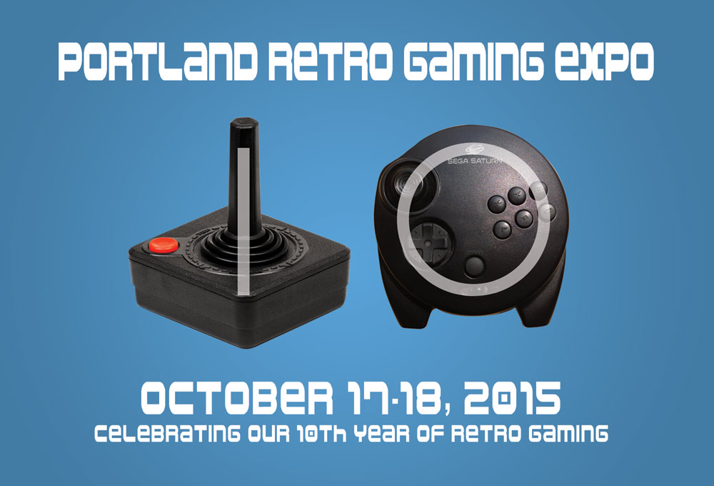 Portland Retro Gaming Expo 2015 early flyer front
