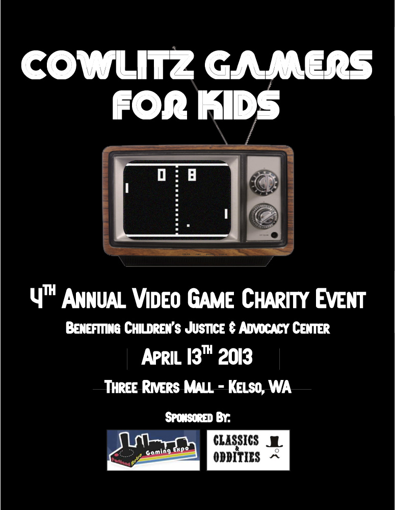 Cowlitz Gamers for Kids 2013 flyer front